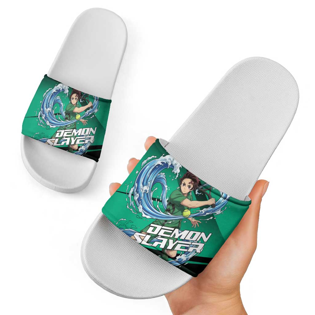 Tanjiro Kamado Water Hashira Slide Sandals Sporty Anime Mashup Style