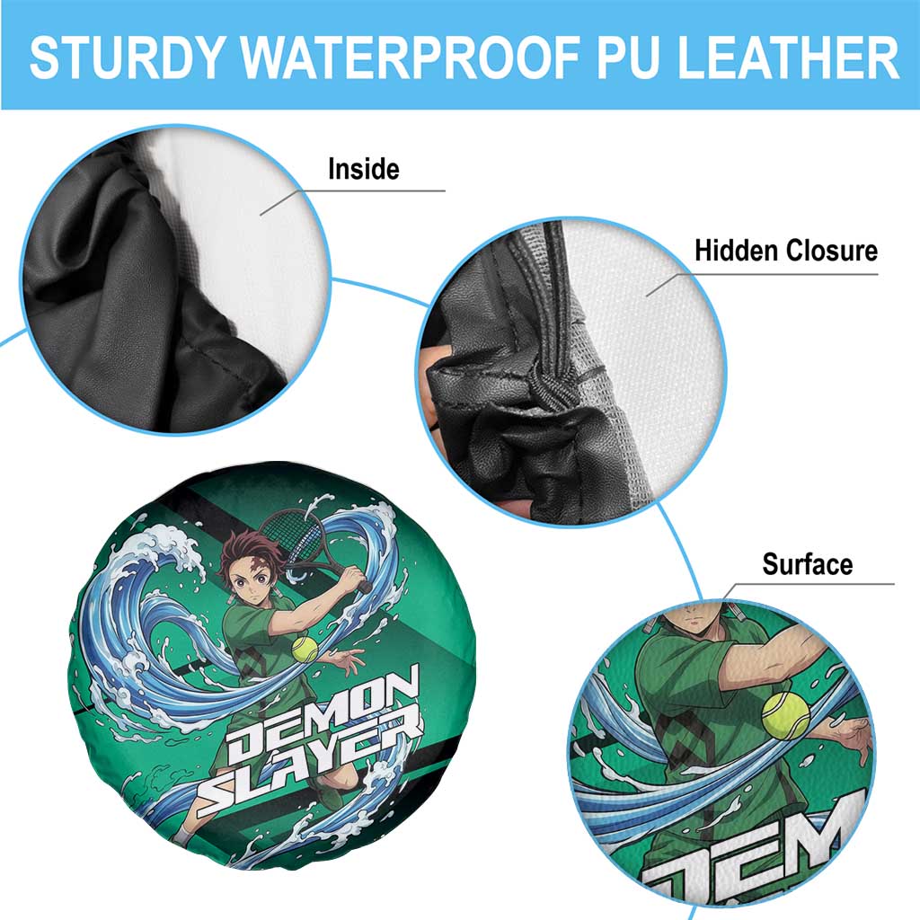 Tanjiro Kamado Water Hashira Spare Tire Cover Sporty Anime Mashup Style