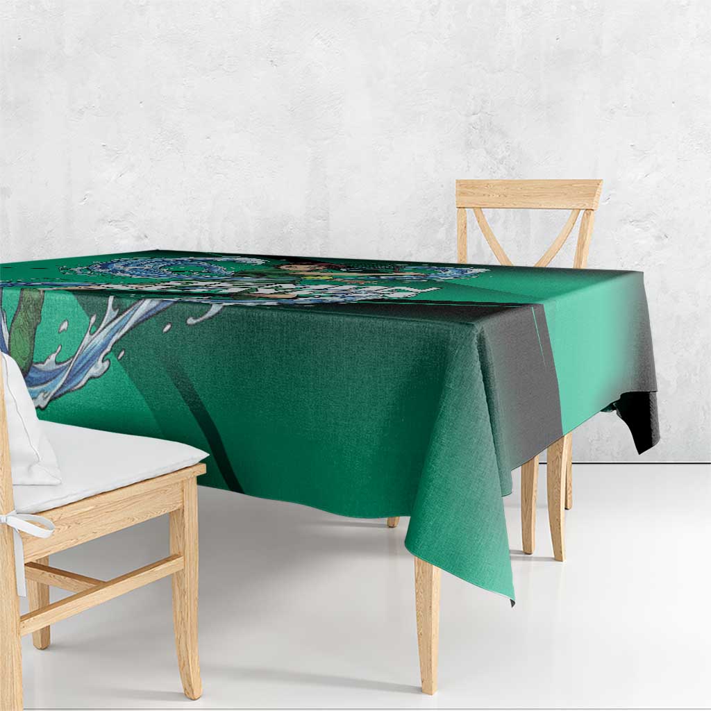Tanjiro Kamado Water Hashira Tablecloth Sporty Anime Mashup Style