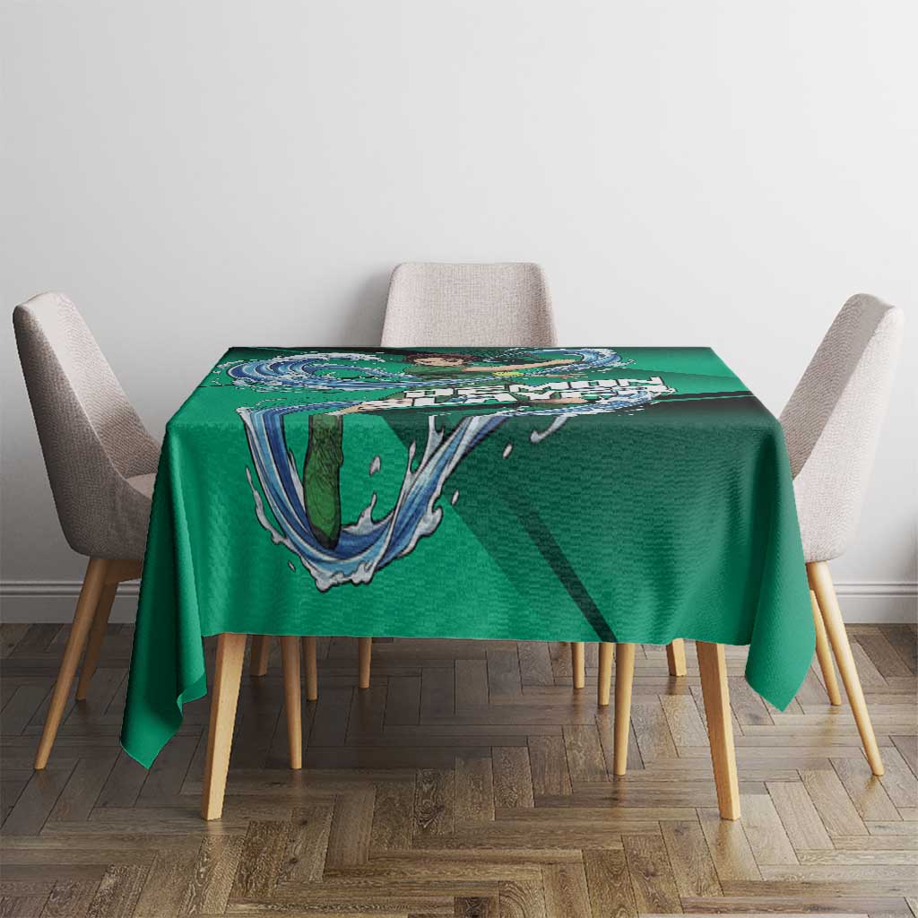 Tanjiro Kamado Water Hashira Tablecloth Sporty Anime Mashup Style