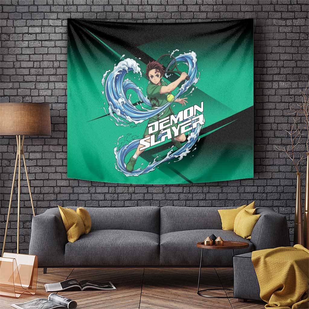 Tanjiro Kamado Water Hashira Tapestry Sporty Anime Mashup Style