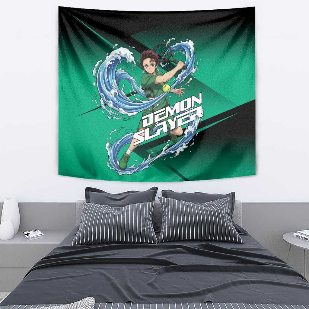 Tanjiro Kamado Water Hashira Tapestry Sporty Anime Mashup Style