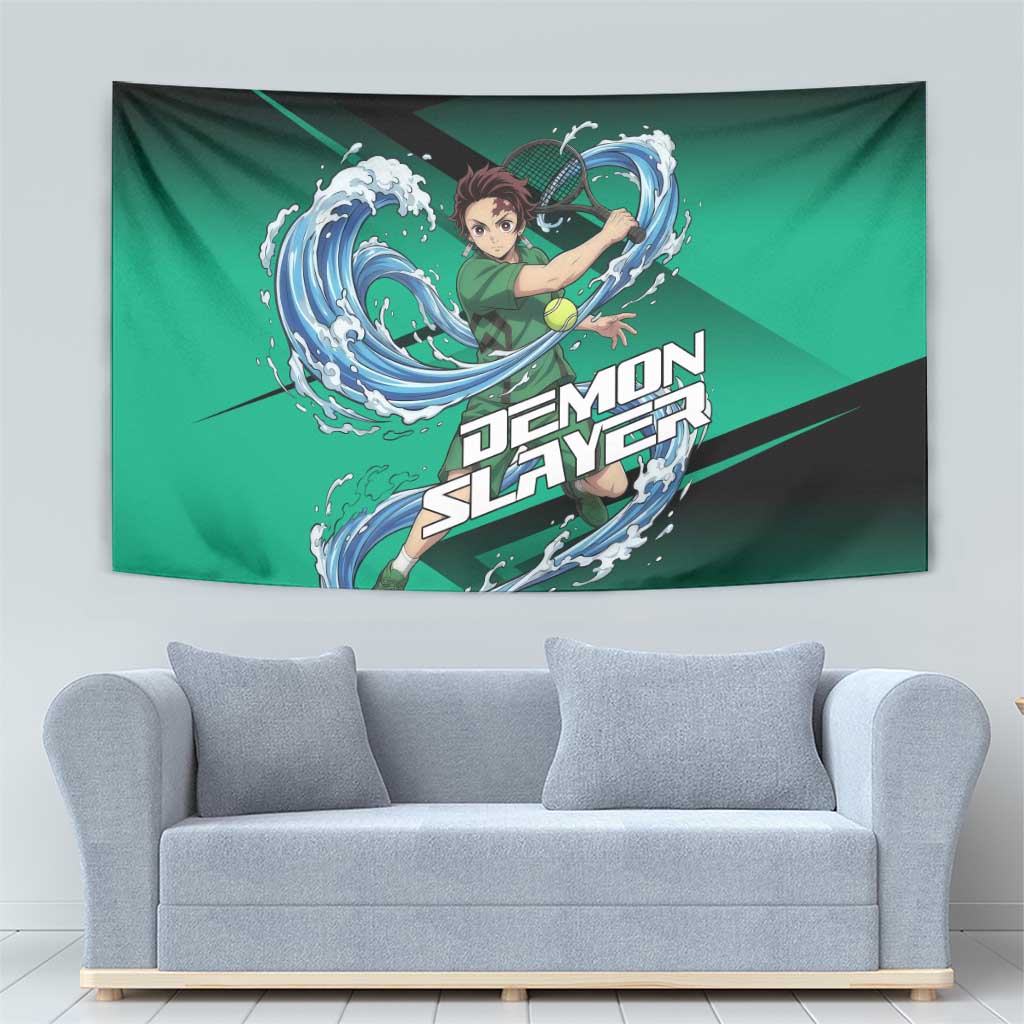 Tanjiro Kamado Water Hashira Tapestry Sporty Anime Mashup Style