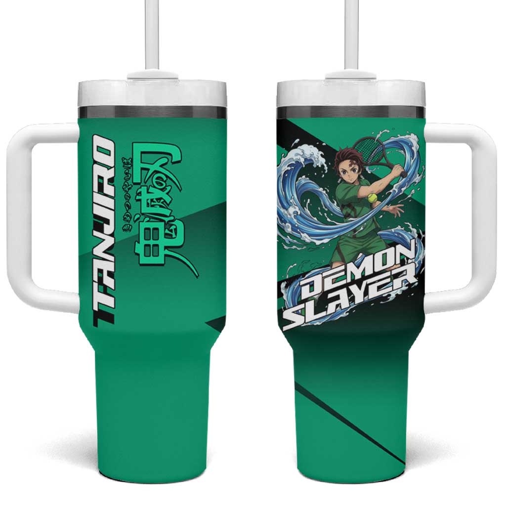 Tanjiro Kamado Water Hashira Tumbler With Handle Sporty Anime Mashup Style
