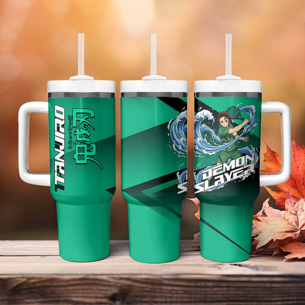 Tanjiro Kamado Water Hashira Tumbler With Handle Sporty Anime Mashup Style