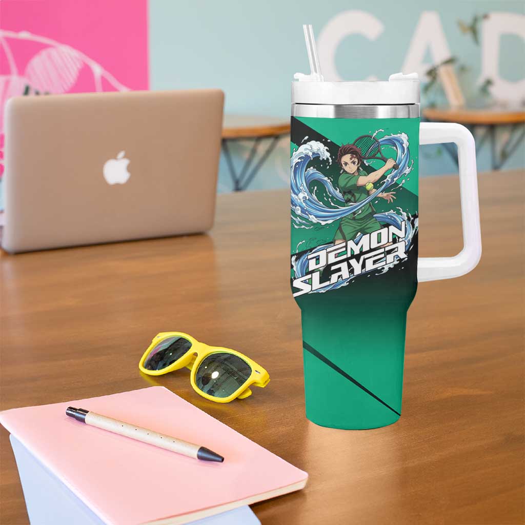 Tanjiro Kamado Water Hashira Tumbler With Handle Sporty Anime Mashup Style