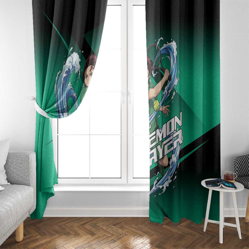 Tanjiro Kamado Water Hashira Window Curtain Sporty Anime Mashup Style