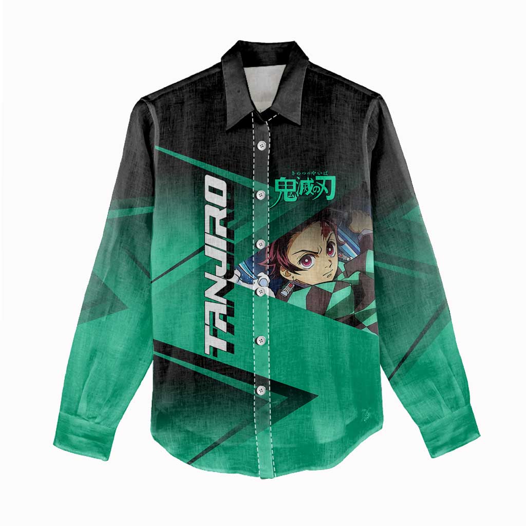 Tanjiro Kamado Water Hashira Women Casual Shirt Sporty Anime Mashup Style