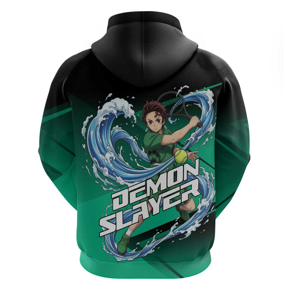 Tanjiro Kamado Water Hashira Zip Hoodie Sporty Anime Mashup Style