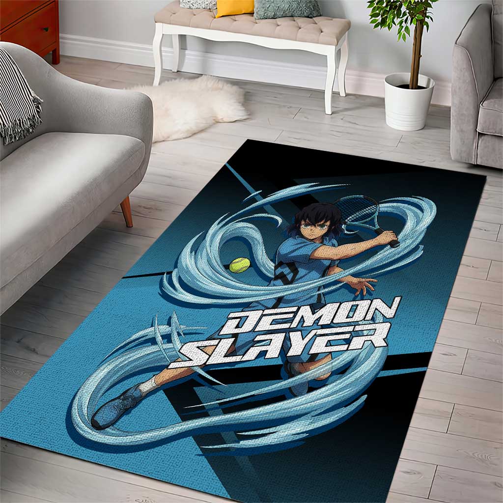 Inosuke Hashibira Beast Tennis Form Area Rug Sporty Anime Mashup Style
