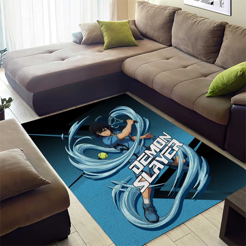 Inosuke Hashibira Beast Tennis Form Area Rug Sporty Anime Mashup Style
