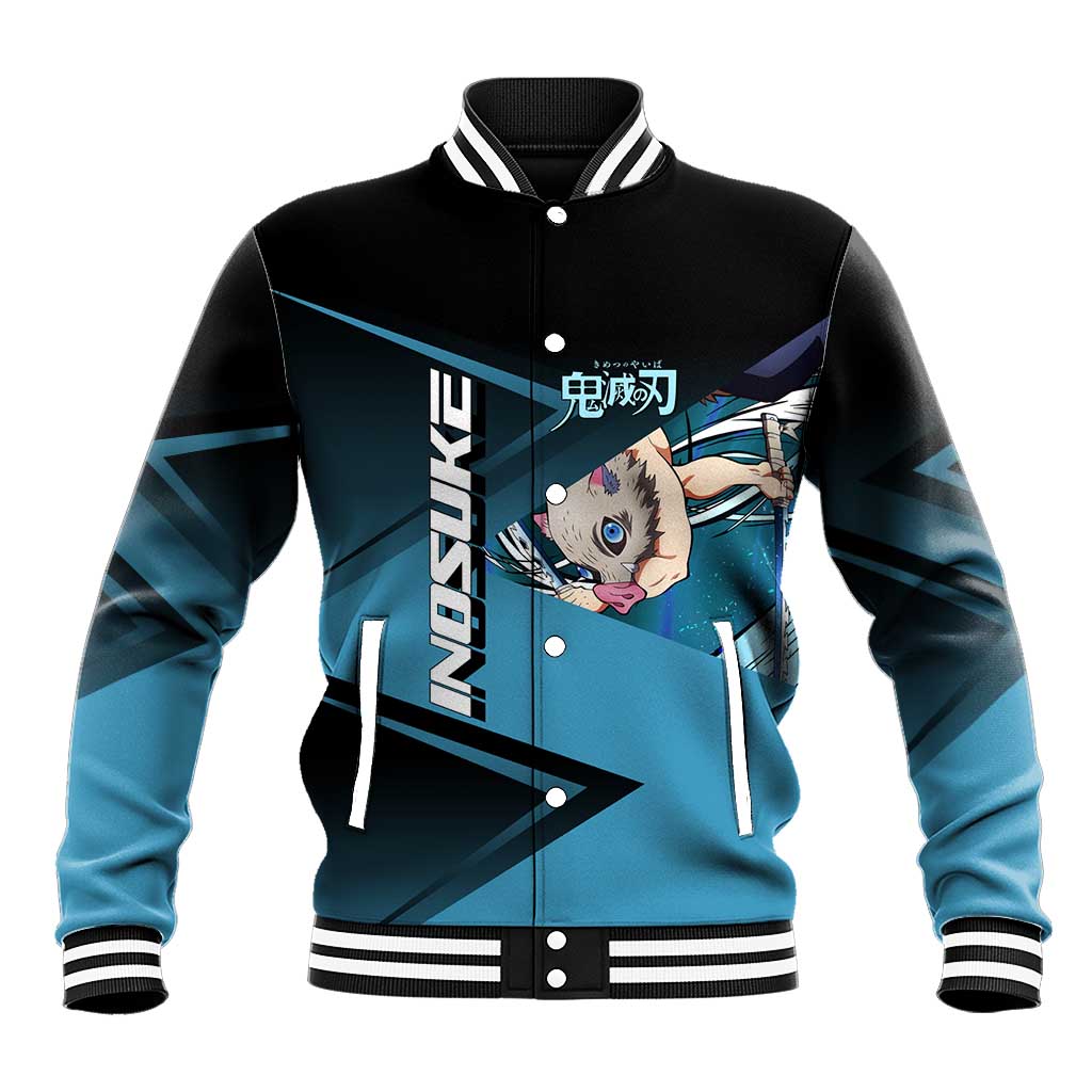Inosuke Hashibira Beast Tennis Form Baseball Jacket Sporty Anime Mashup Style