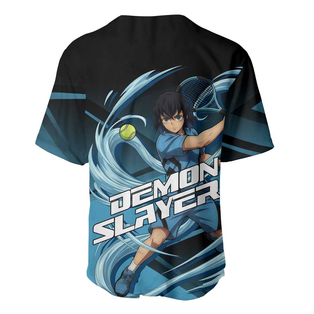 Inosuke Hashibira Beast Tennis Form Baseball Jersey Sporty Anime Mashup Style