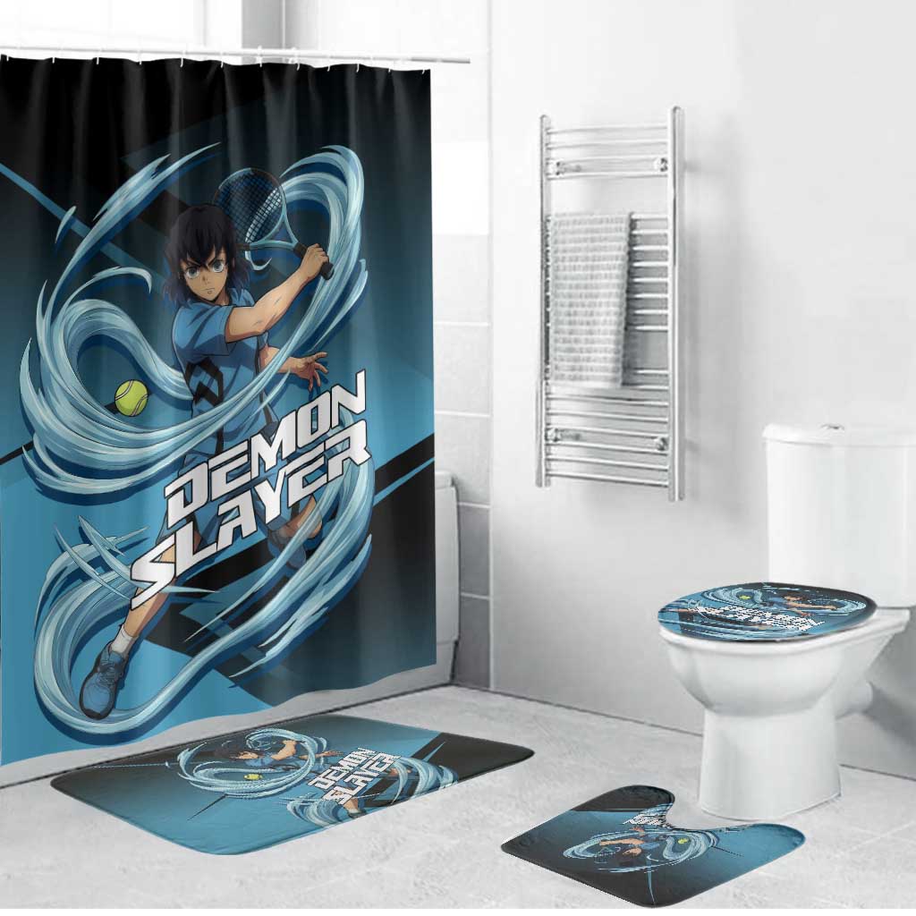 Inosuke Hashibira Beast Tennis Form Bathroom Set Sporty Anime Mashup Style