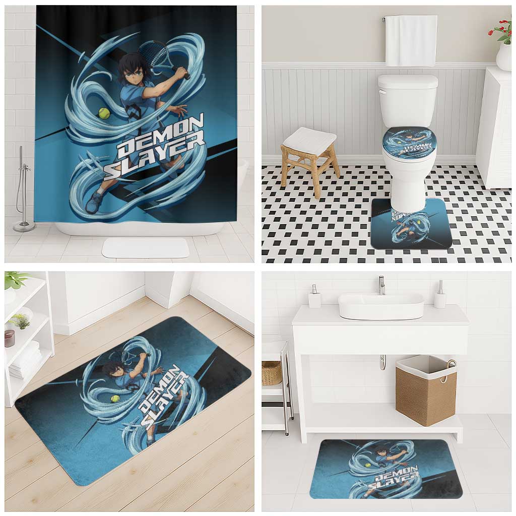 Inosuke Hashibira Beast Tennis Form Bathroom Set Sporty Anime Mashup Style