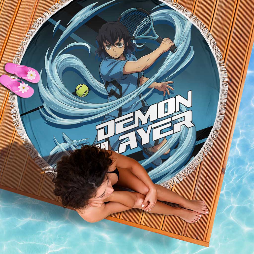 Inosuke Hashibira Beast Tennis Form Beach Blanket Sporty Anime Mashup Style