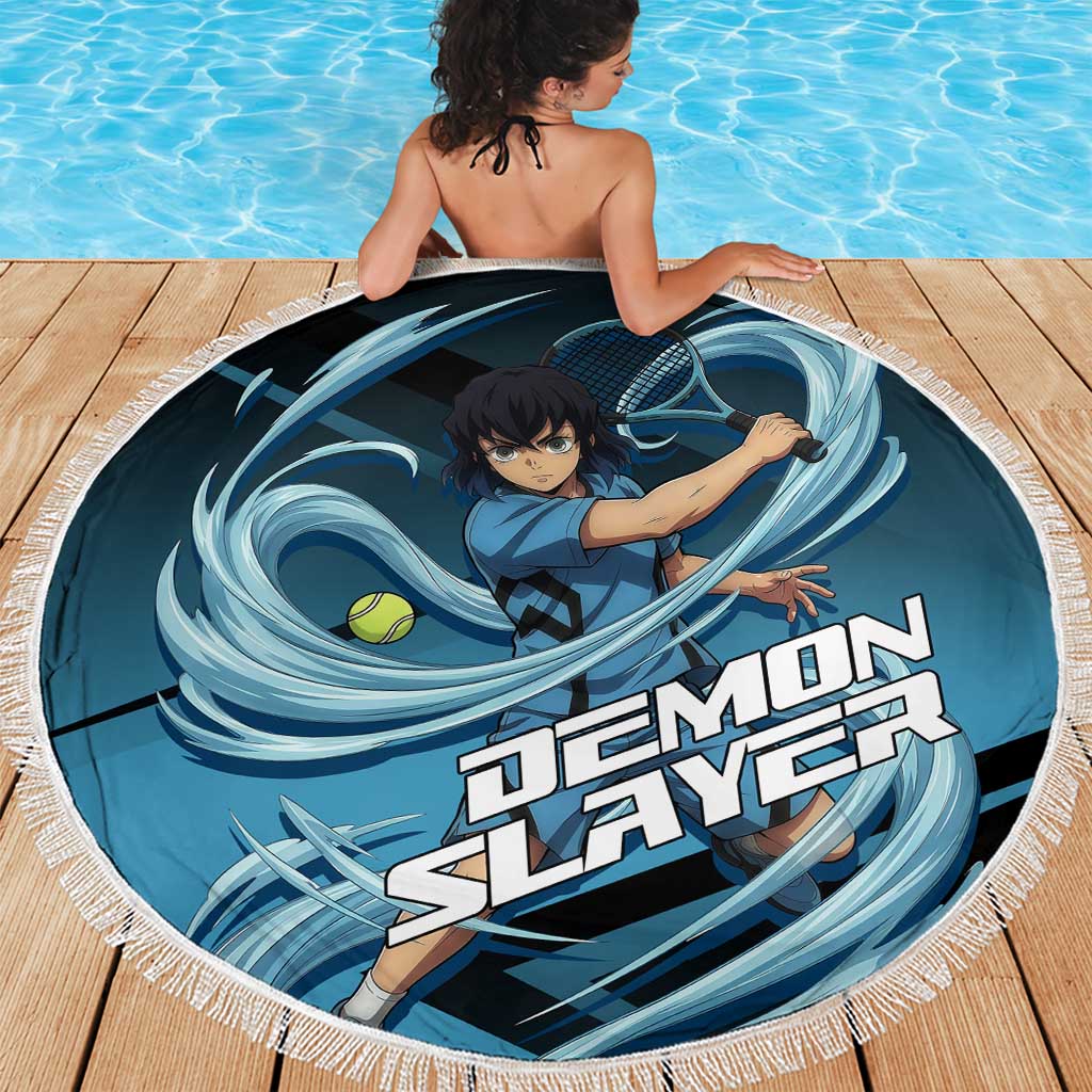 Inosuke Hashibira Beast Tennis Form Beach Blanket Sporty Anime Mashup Style
