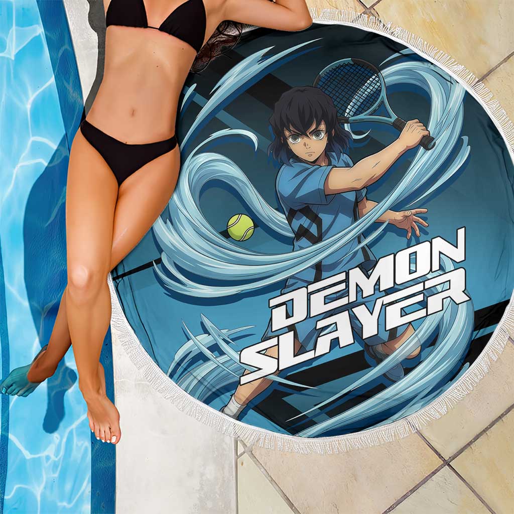 Inosuke Hashibira Beast Tennis Form Beach Blanket Sporty Anime Mashup Style