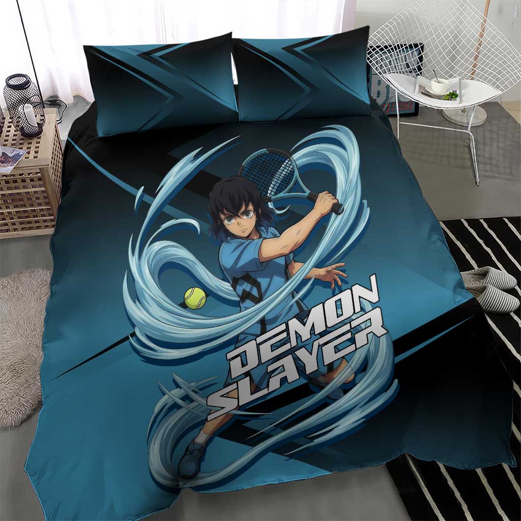Inosuke Hashibira Beast Tennis Form Bedding Set Sporty Anime Mashup Style
