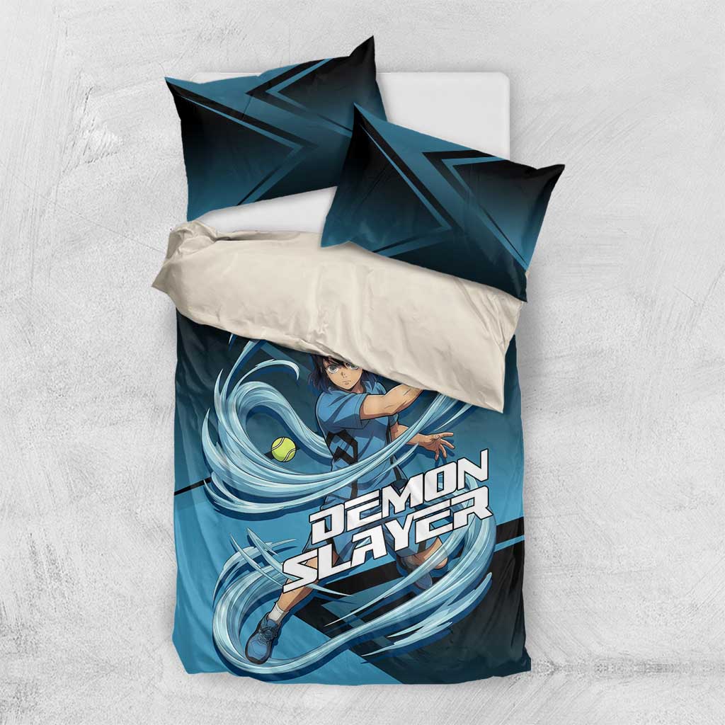 Inosuke Hashibira Beast Tennis Form Bedding Set Sporty Anime Mashup Style