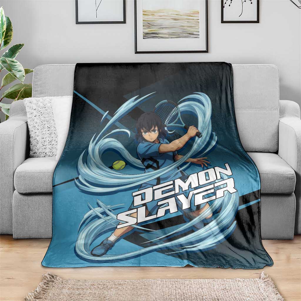 Inosuke Hashibira Beast Tennis Form Blanket Sporty Anime Mashup Style
