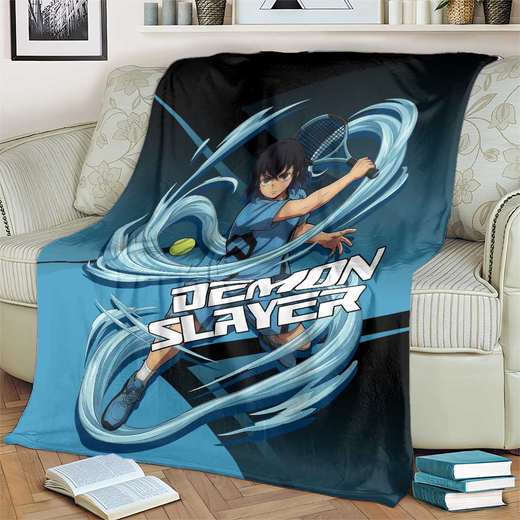 Inosuke Hashibira Beast Tennis Form Blanket Sporty Anime Mashup Style
