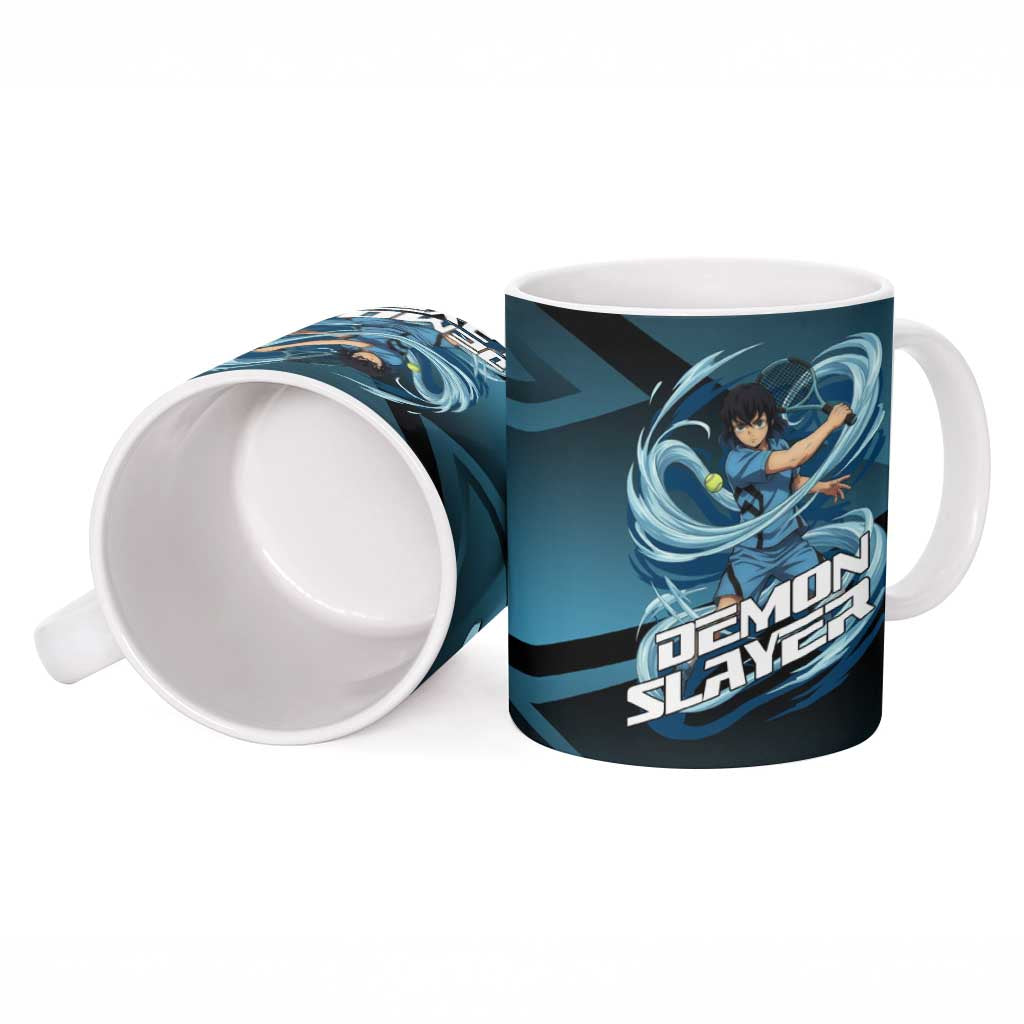 Inosuke Hashibira Beast Tennis Form Ceramic Mug Sporty Anime Mashup Style
