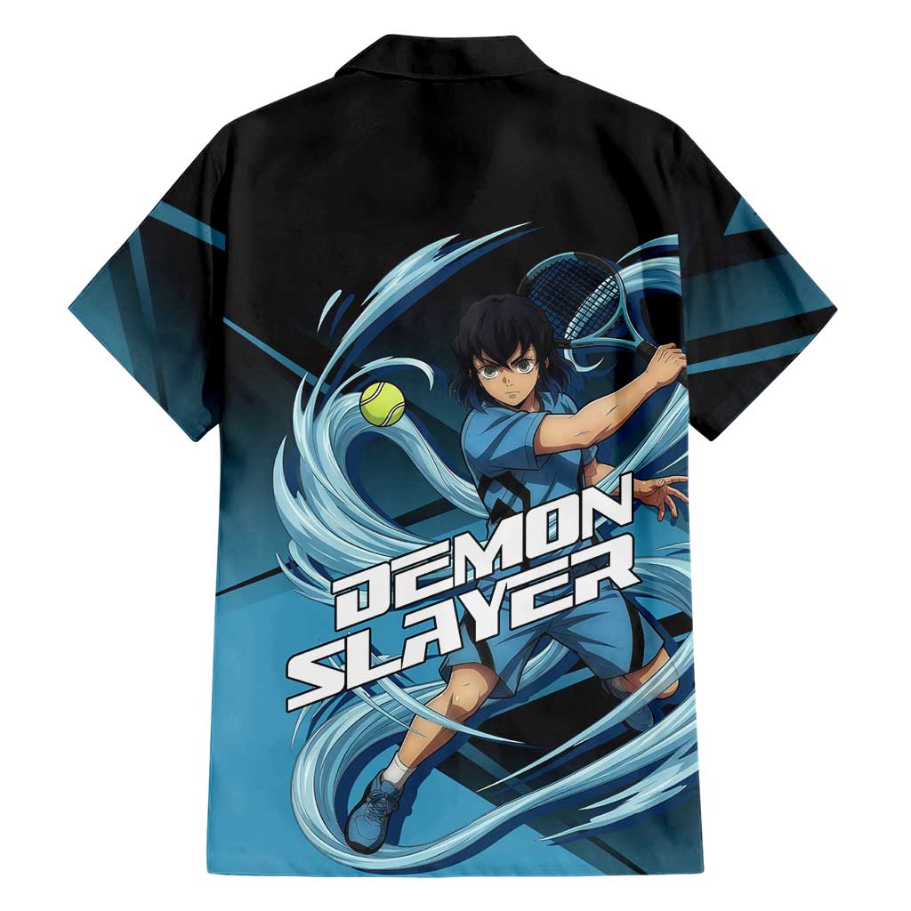 Inosuke Hashibira Beast Tennis Form Family Matching Long Sleeve Bodycon Dress and Hawaiian Shirt Sporty Anime Mashup Style