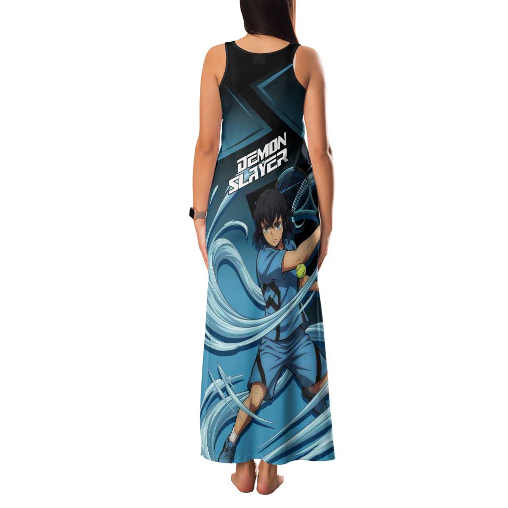 Inosuke Hashibira Beast Tennis Form Family Matching Tank Maxi Dress and Hawaiian Shirt Sporty Anime Mashup Style