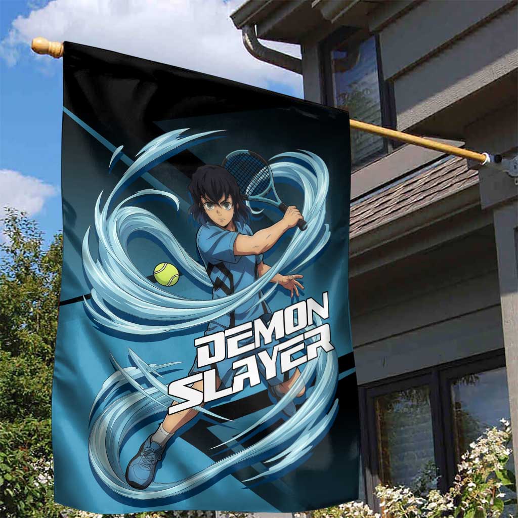 Inosuke Hashibira Beast Tennis Form Garden Flag Sporty Anime Mashup Style