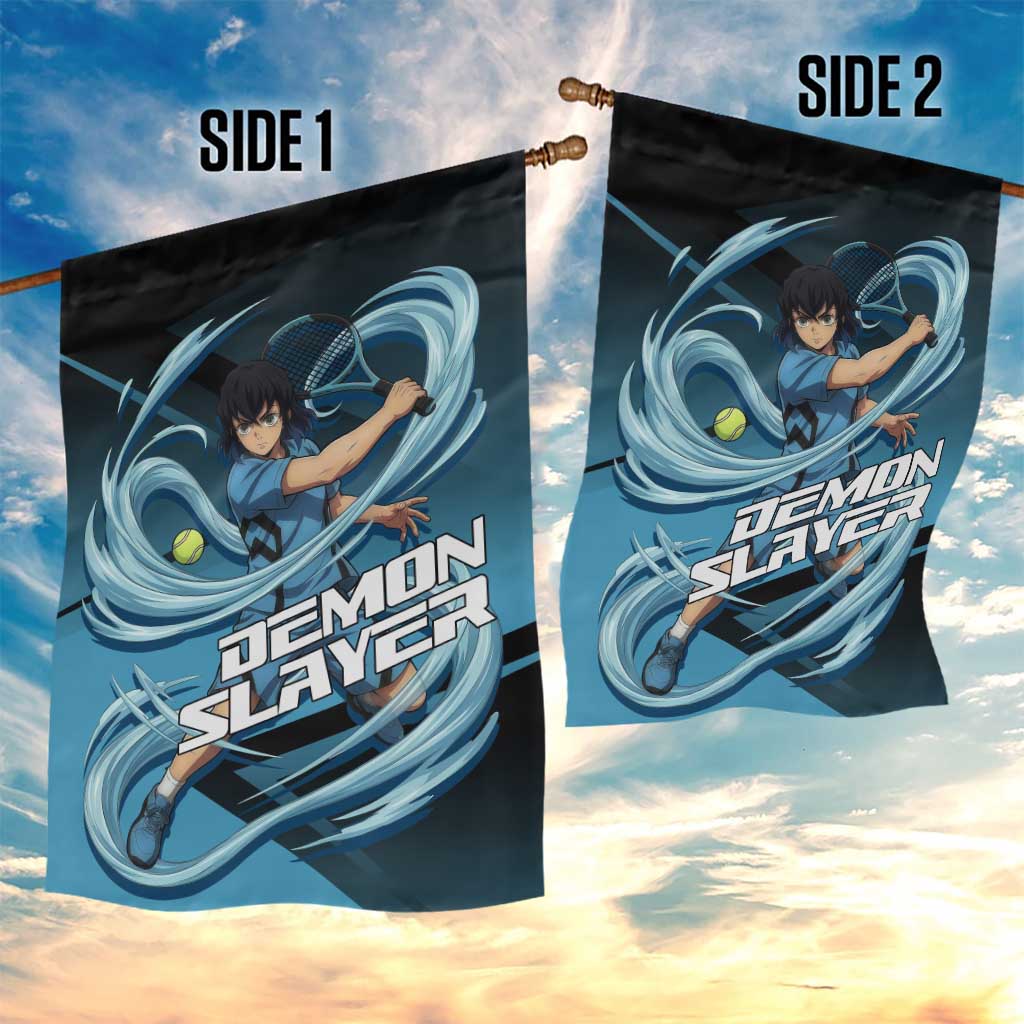 Inosuke Hashibira Beast Tennis Form Garden Flag Sporty Anime Mashup Style