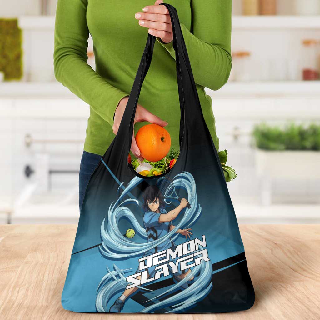 Inosuke Hashibira Beast Tennis Form Grocery Bag Sporty Anime Mashup Style