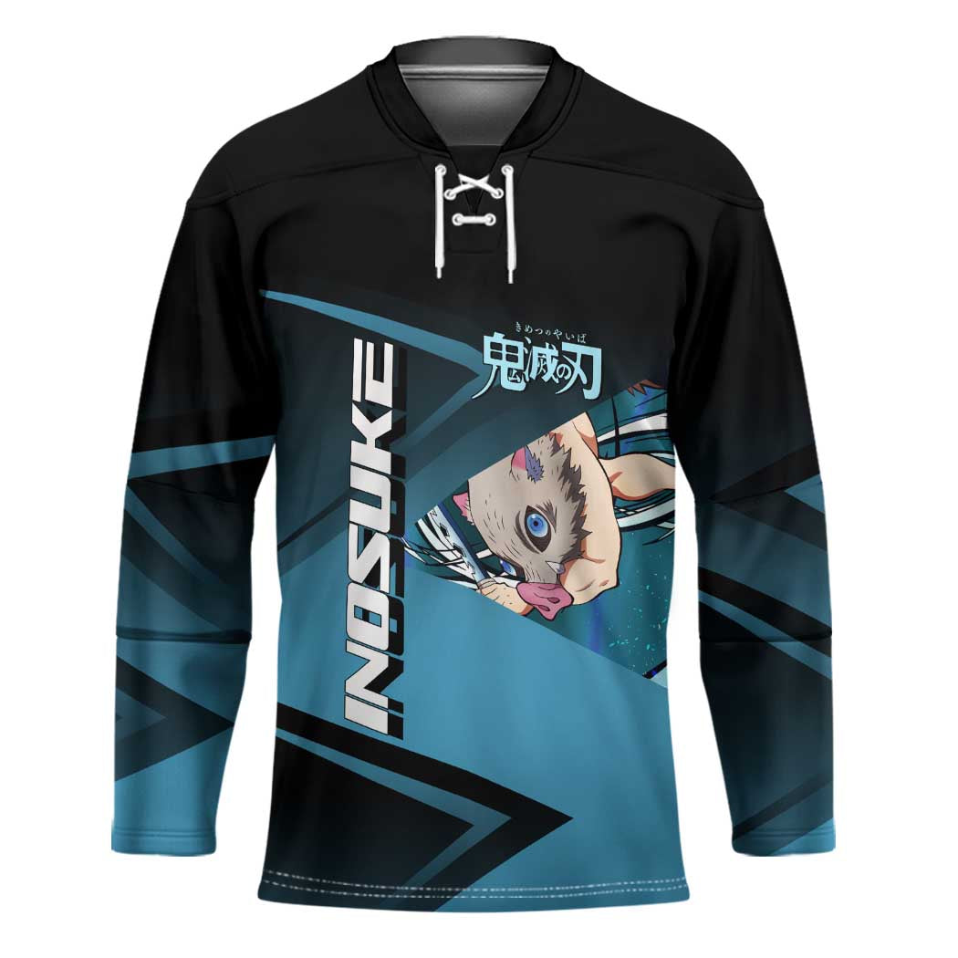 Inosuke Hashibira Beast Tennis Form Hockey Jersey Sporty Anime Mashup Style