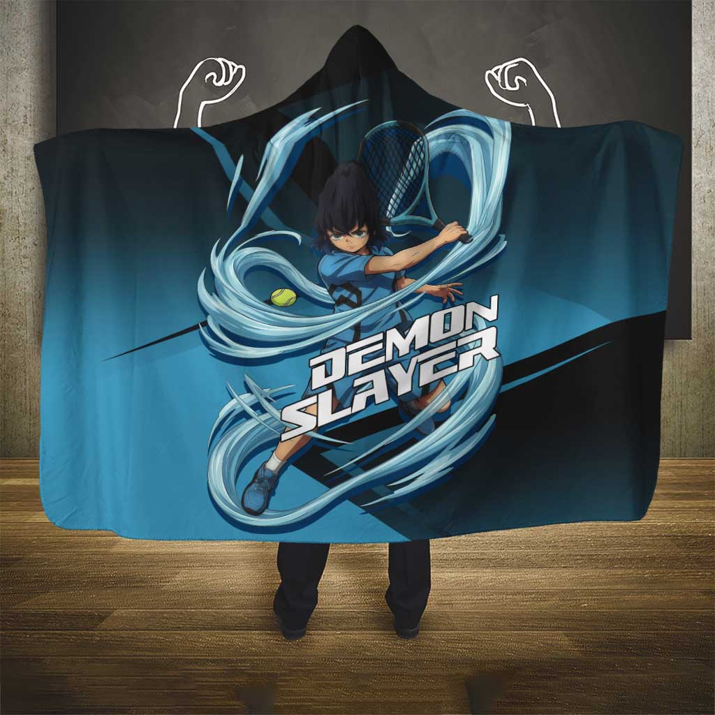 Inosuke Hashibira Beast Tennis Form Hooded Blanket Sporty Anime Mashup Style