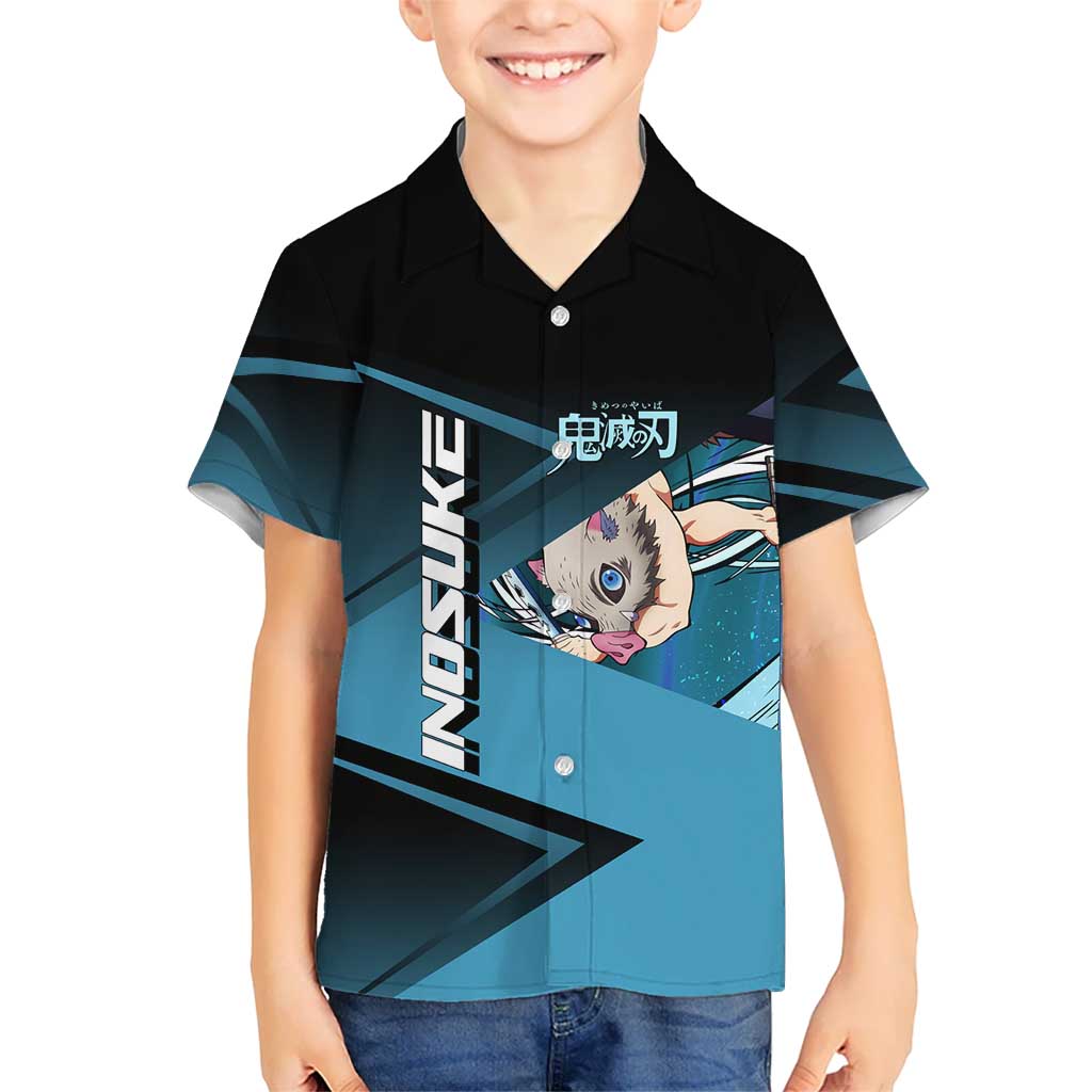 Inosuke Hashibira Beast Tennis Form Kid Hawaiian Shirt Sporty Anime Mashup Style