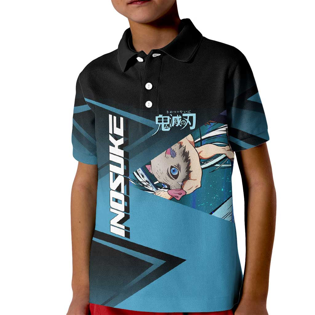 Inosuke Hashibira Beast Tennis Form Kid Polo Shirt Sporty Anime Mashup Style