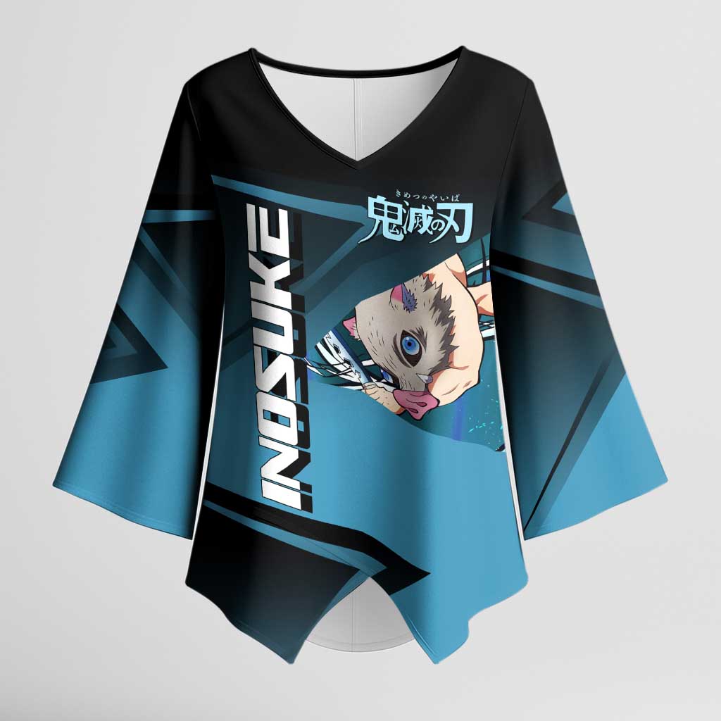 Inosuke Hashibira Beast Tennis Form Kimono Sleeve Blouse Sporty Anime Mashup Style