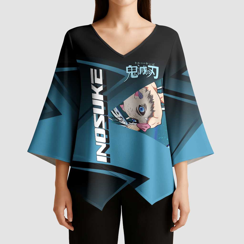 Inosuke Hashibira Beast Tennis Form Kimono Sleeve Blouse Sporty Anime Mashup Style