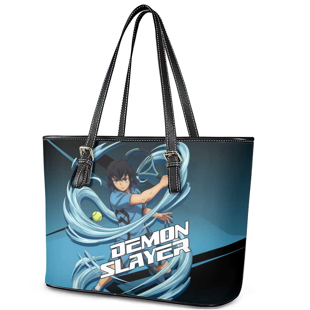 Inosuke Hashibira Beast Tennis Form Leather Tote Bag Sporty Anime Mashup Style