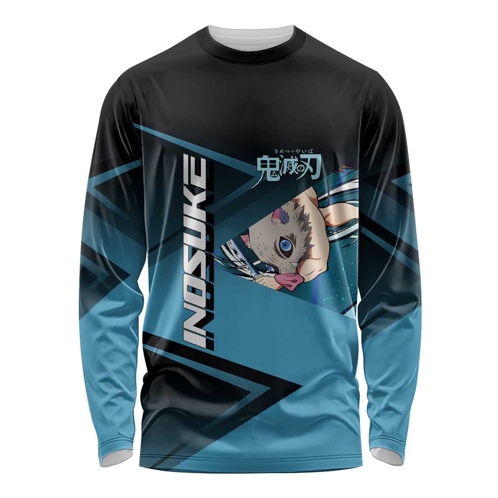 Inosuke Hashibira Beast Tennis Form Long Sleeve Shirt Sporty Anime Mashup Style
