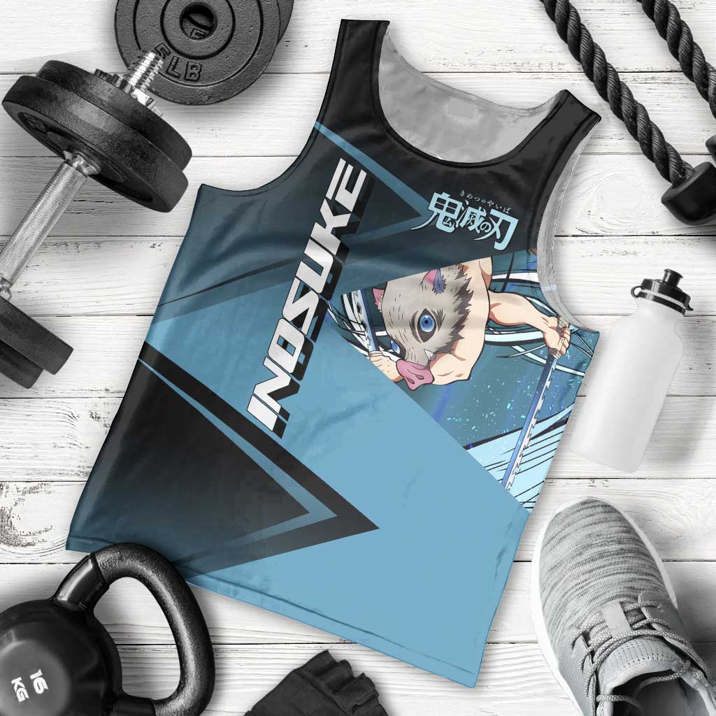 Inosuke Hashibira Beast Tennis Form Men Tank Top Sporty Anime Mashup Style