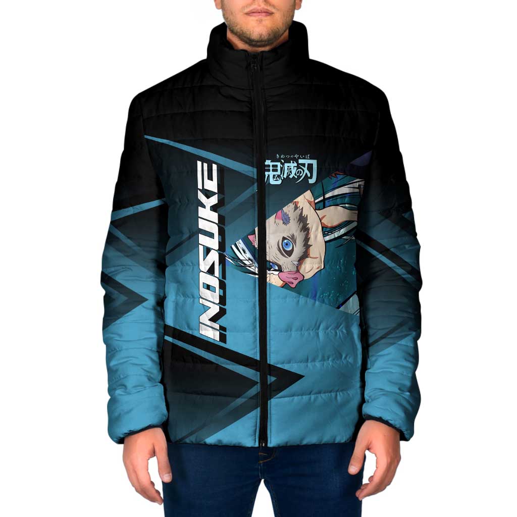 Inosuke Hashibira Beast Tennis Form Padded Jacket Sporty Anime Mashup Style