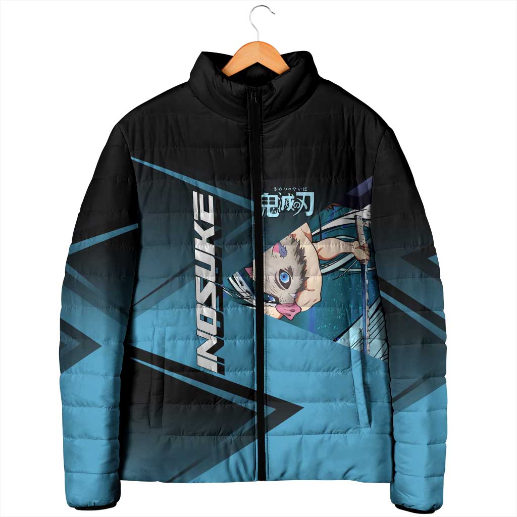 Inosuke Hashibira Beast Tennis Form Padded Jacket Sporty Anime Mashup Style