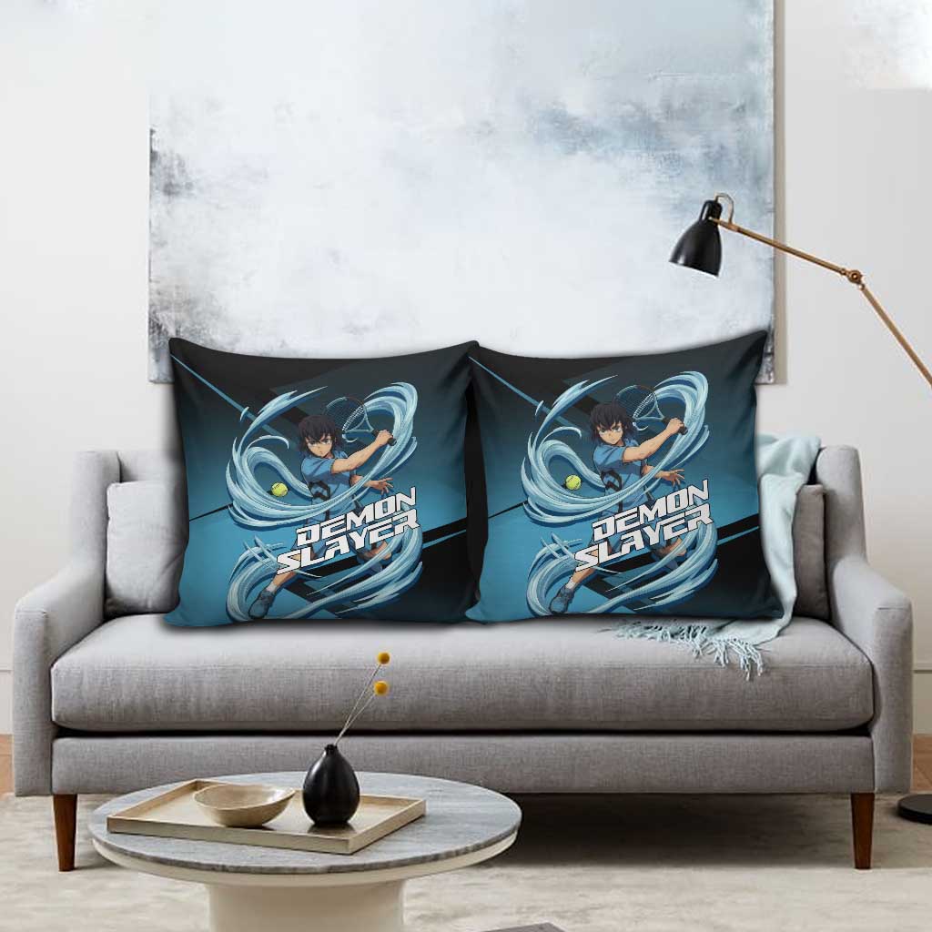 Inosuke Hashibira Beast Tennis Form Pillow Cover Sporty Anime Mashup Style