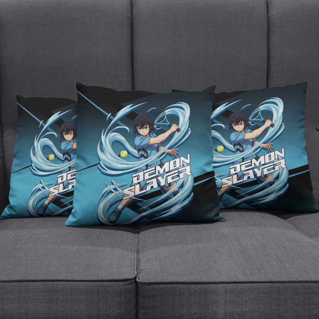 Inosuke Hashibira Beast Tennis Form Pillow Cover Sporty Anime Mashup Style