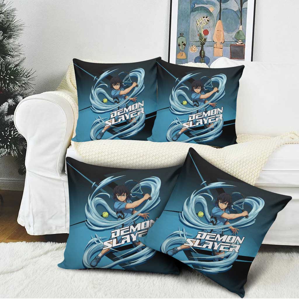 Inosuke Hashibira Beast Tennis Form Pillow Cover Sporty Anime Mashup Style