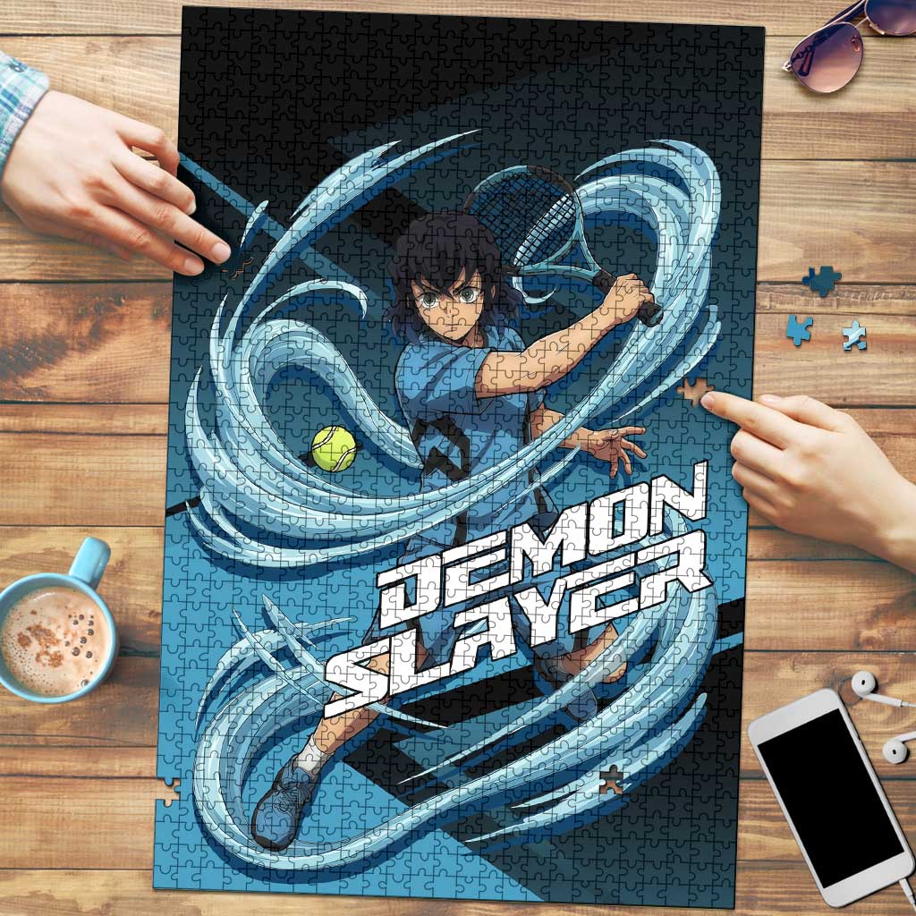 Inosuke Hashibira Beast Tennis Form Puzzle Sporty Anime Mashup Style