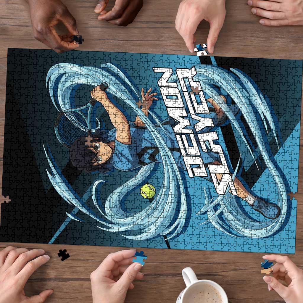 Inosuke Hashibira Beast Tennis Form Puzzle Sporty Anime Mashup Style