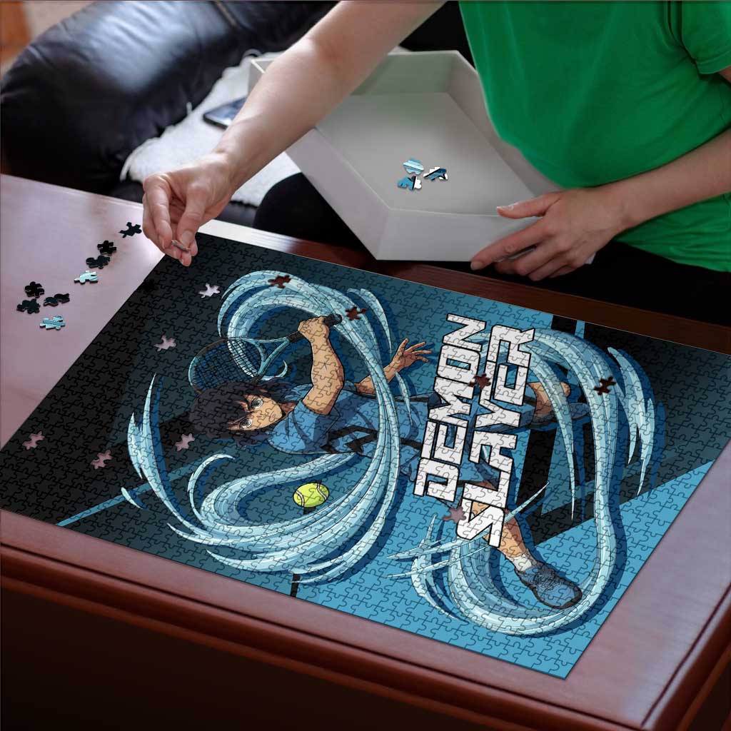 Inosuke Hashibira Beast Tennis Form Puzzle Sporty Anime Mashup Style