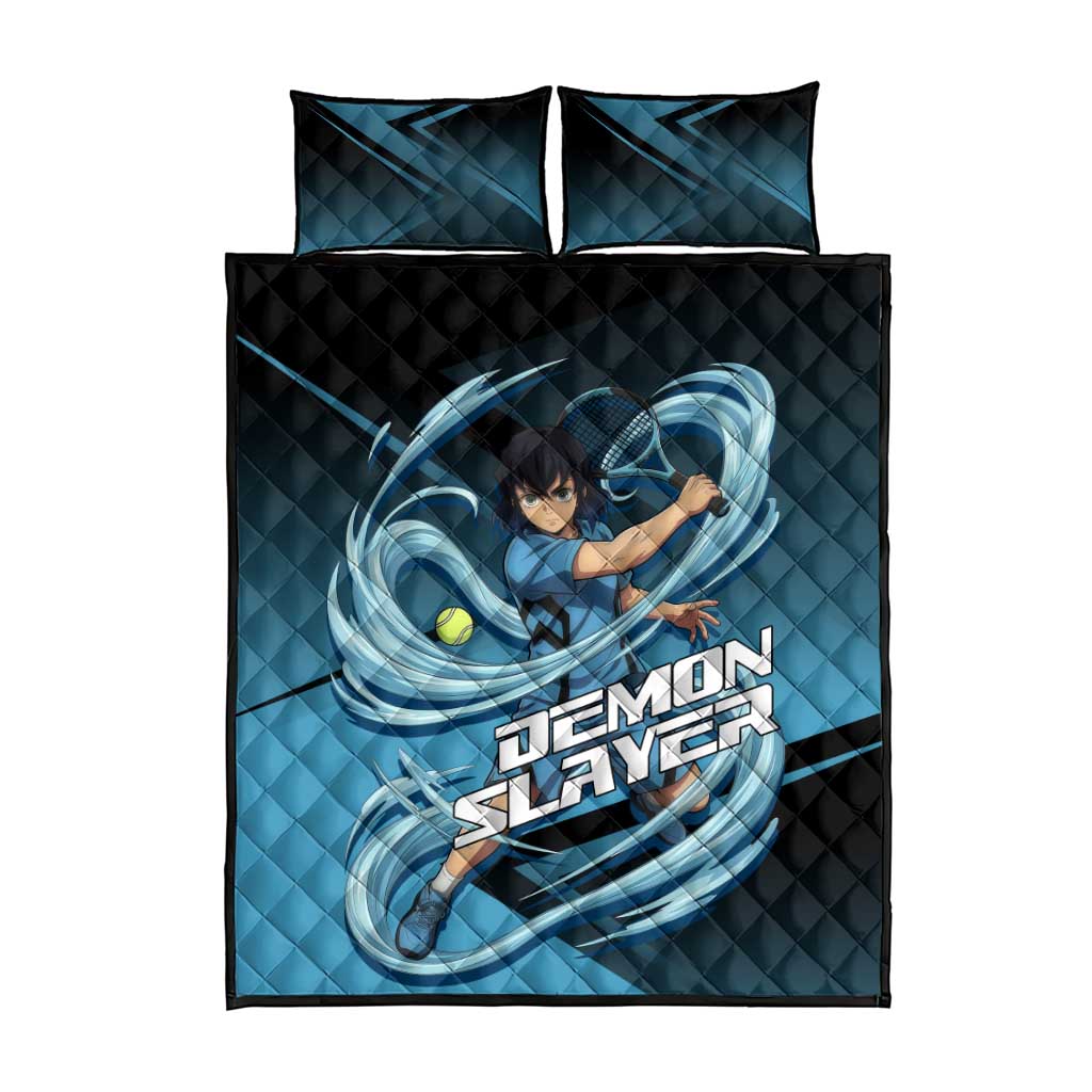 Inosuke Hashibira Beast Tennis Form Quilt Bed Set Sporty Anime Mashup Style